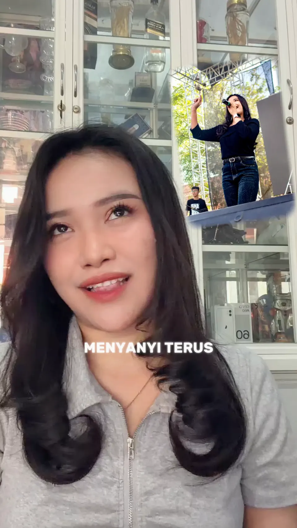Poster video perkenalan talenta menampilkan cuplikan pembicara dan overlay teks kinetik dinamis.
